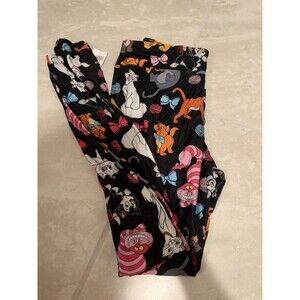 Disney Parks Leggings Women Cats Aristocats Cheshire Marie Simba Figaro XS